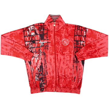 1996-97 Ajax Umbro 1/2 Zip Track Jacket - 8/10 - (XL)