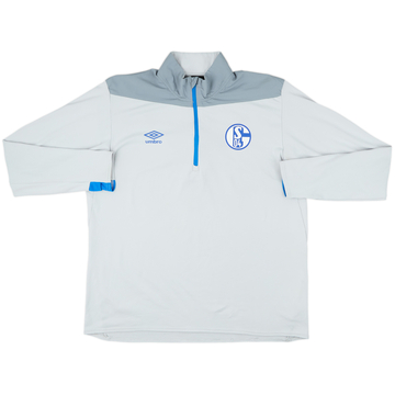 2018-19 Schalke Umbro 1/4 Zip Training Top - 8/10 - (XL)