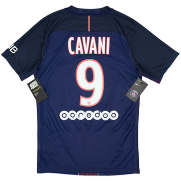 2016-17 Paris Saint-Germain Authentic Home Shirt Cavani #9 (S)