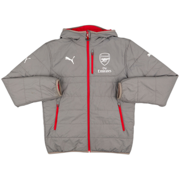 2017-18 Arsenal Puma Reversible Padded Bench Coat - 7/10 - (M)