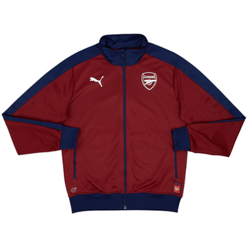 [超レア]　Puma Arsenal トラックレッドジャケット 2017-18 Arsenal Puma Track Jacket (S)