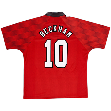 1996-98 Manchester United Camiseta de local Beckham #10 - 6/10 - (XL)