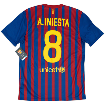 2015-16 Barcelona Home Shirt A.Iniesta #8 - 8/10 - (S)