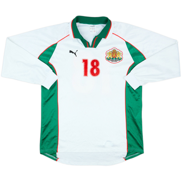 1998-00 Bulgaria Match Issue Home L/S Shirt #18