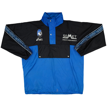 1996-98 Atalanta Asics Hooded 1/4 Zip Rain Jacket - 6/10 - (XL)