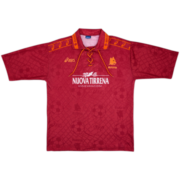 1994-95 Roma Home L/S Shirt #9 (Moriero) - 7/10 - (S)