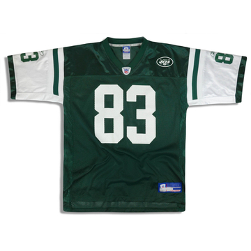 2004 New York Jets Moss 83 Reebok Premier Jersey Home M