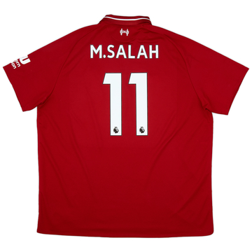 2018 19 Liverpool Home Shirt Salah 11 6 10 XXL