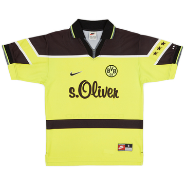 1997-98 Borussia Dortmund Home Shirt Champions League Sieger '97 - 4/10 -  (L)