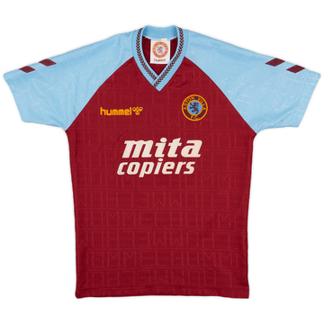 ウェア hummel - Hummel Aston Villa FC football shirts 1989-90 Aston Villa Home Shirt - 8/10 - (L.Boys)