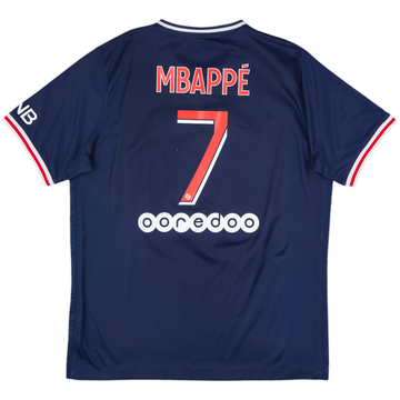 2020-21 Paris Saint-Germain Home Shirt Mbappe #7 - 7/10 - (L)