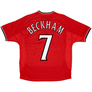 2000-02 Manchester United Camiseta Local Beckham #7 - 7/10 - (Y)