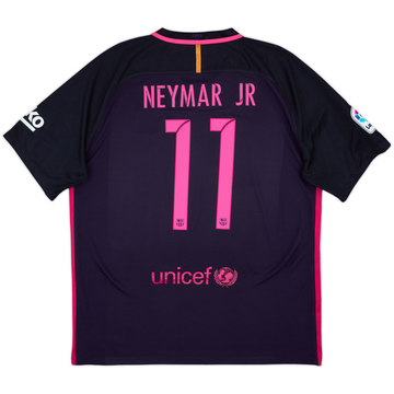2016-17 Barcelona Away Shirt Neymar Jr #11 - 8/10 - (XL)