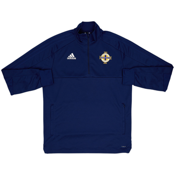 Top de entrenamiento 1/4 Zip adidas de Northern Ireland 2017-18 - 8/10 - (L)