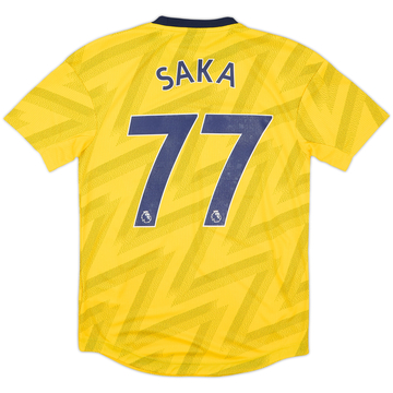 Camiseta de visitante del Arsenal 2019-20 versión jugador Saka #77 (S)