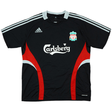 Liverpool トレーニングシャツ 2008-09 Liverpool adidas 1/4 Zip Training Top - 8/10 - (L)