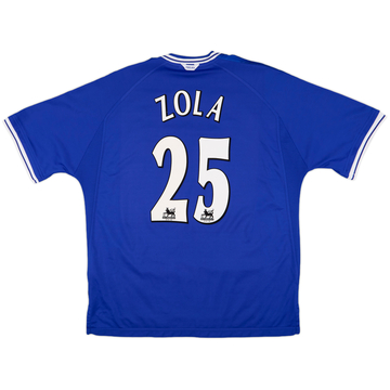 1995-97 Chelsea Home Shirt Zola #25 - 7/10 - (M)