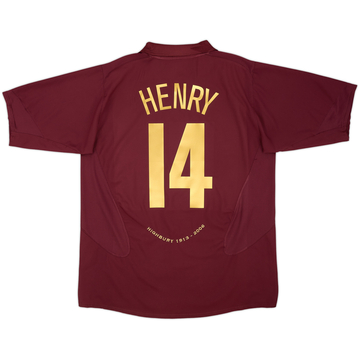 2005-06 Arsenal Home Shirt Henry #14 - 8/10 - (M)