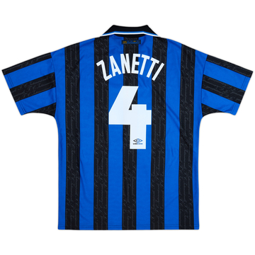 1997-98 Inter Milan Home Shirt Zanetti #4 - 10/10 - (L)