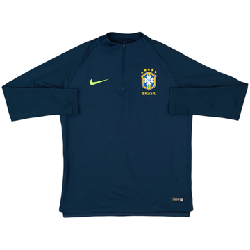 2018-19 Brazil Nike 1/4 Zip Drill Top - 8/10 - (L)