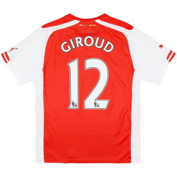 2014-15 Arsenal Home Shirt Giroud #12 - 8/10 - (S)