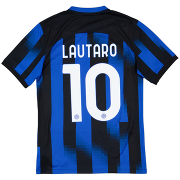 2023-24 Inter Milan Home Shirt Lautaro #10 - 9/10 - (S)