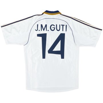 Guti ユニフォーム Real madrid CF 1999-00 Real Madrid adidas Reissue Home Shirt J.M.Guti #14