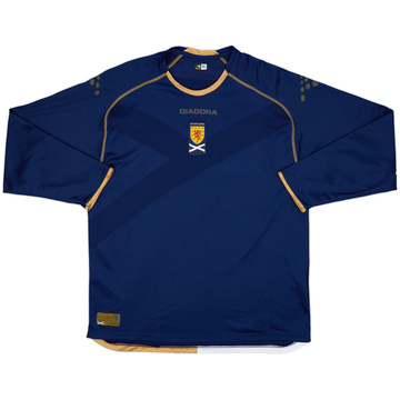2007-08 Scotland Home L/S Shirt - 8/10 - (XL)