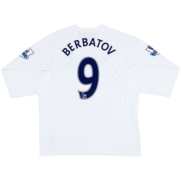 2007-08 Tottenham Home L/S Shirt Berbatov #9 - 8/10 - (XL)