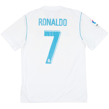 2017-18 Real Madrid Home Shirt Ronaldo #7 - 8/10 - (M)