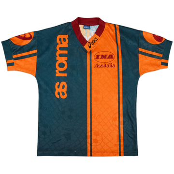 1996-97 Roma Asics Training Shirt - 8/10 - (XL)