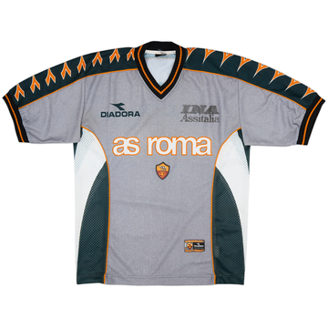 1999 - 00 diadora Roma away 3rd ユニフォーム 1999-00 Roma Third Shirt - 7/10 - (M)