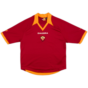ASローマ roma 2006～2007 Diadora M 2006-07 Roma Home Shirt - 6/10 - (L)