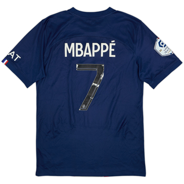 2022-23 Paris Saint-Germain Home Shirt Mbappe #7 - 4/10 - (S)