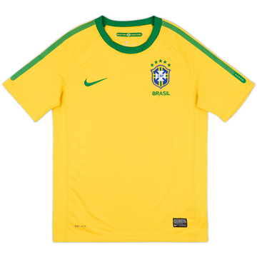 2010-11 Brazil Home Shirt - 8/10 - (M.Boys)