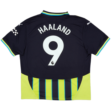 2024-25 Manchester City Away Shirt Haaland #9 - 8/10 - (XL)
