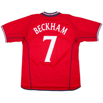 ウェア DEAD STOCK England game shirt BECKHAM 2002-04 England Away Shirt Beckham #7