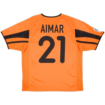2001-02 Valencia Away Shirt Aimar #21 - 8/10 - (M)