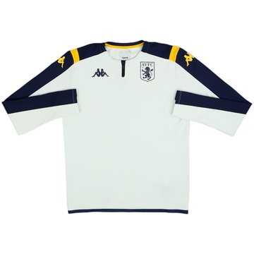 2019-20 Aston Villa Kappa 1/4 Zip Training Top - 9/10 - (XL)