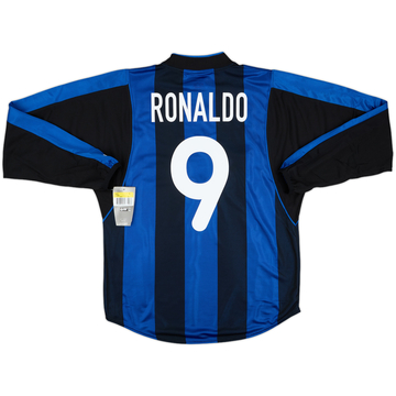 2000-01 Inter Milan Home Shirt Ronaldo #9 (S)