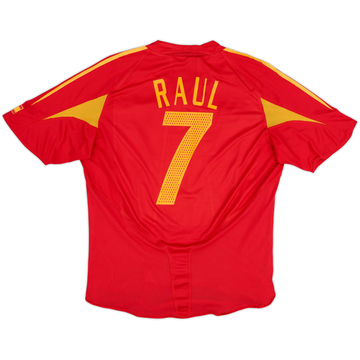 2004-06 Spain Player Issue Home Shirt Raul #7 - 8/10 - (XL)