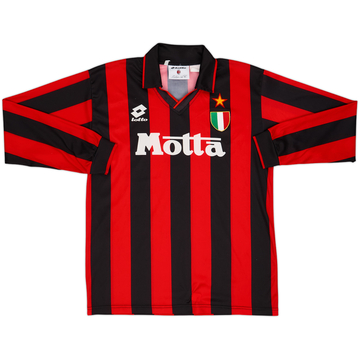 ウェア 93/94 AC Milan uniform made in Italy AC MILAN 1993/94 HOME SHIRT – Retro Soccer