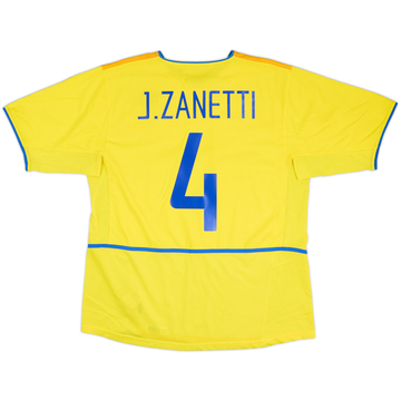 2002-03 Inter Milan Third Shirt J.Zanetti #4 - 8/10 - (L)