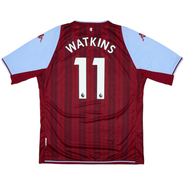 2023-24 Aston Villa Match Issue Home Shirt Watkins #11