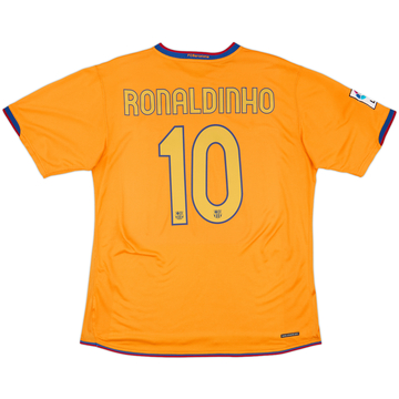 2006-08 Barcelona Away Shirt Ronaldinho #10 - 6/10 - (L)