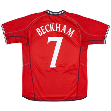 イングランド BECKHAM 7番 2006-08 England Away L/S Shirt Beckham #7