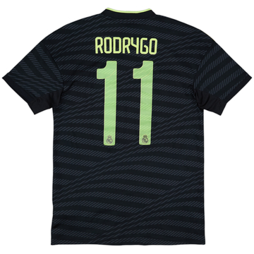 2023-24 Real Madrid Authentic Third Shirt Rodrygo #11 (XS)