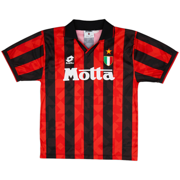 1993-94 AC Milan Home L/S Shirt - 8/10 - (M)