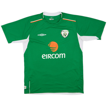 2004-06 Ireland Home L/S Shirt - 8/10 - (M)