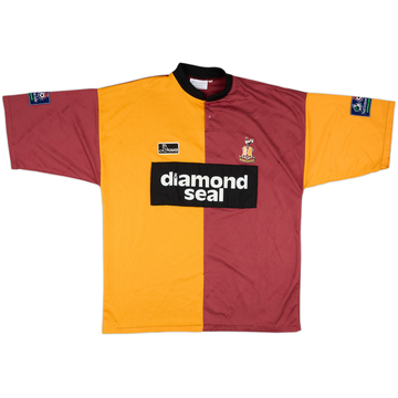 1996-97 Bradford Match Issue Home Shirt #14